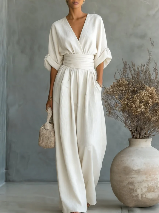 Lucia - Chic Wide-Leg Jumpsuit