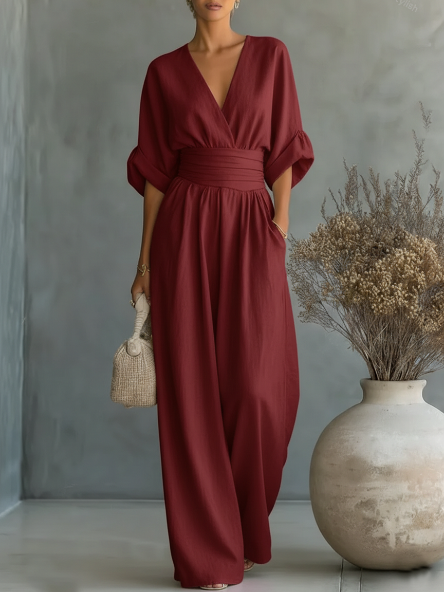 Lucia - Chic Wide-Leg Jumpsuit