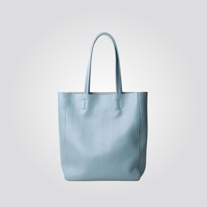 Sindy - Sophisticated Vertical Leather Work Tote