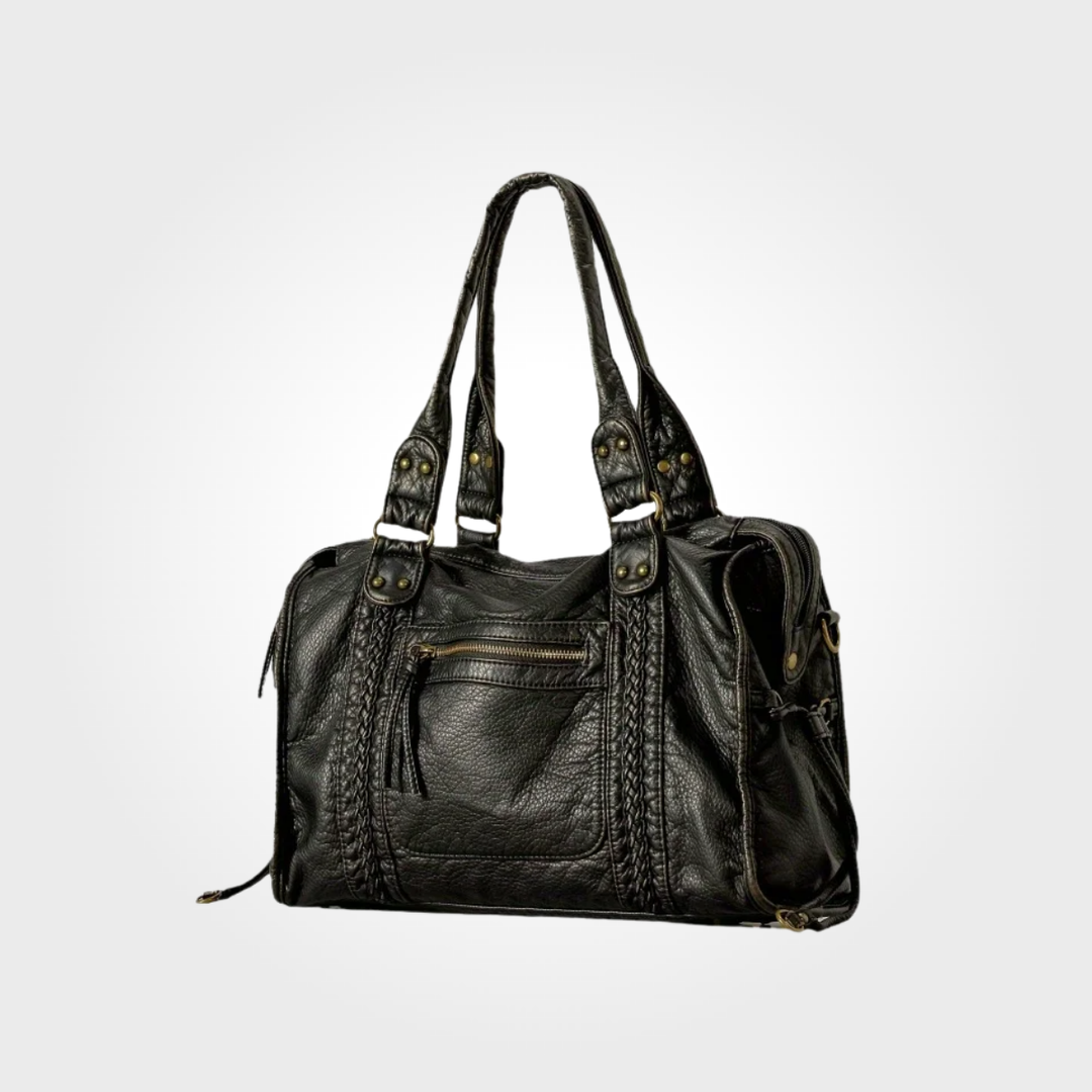 Vintage - Metallic Edge Chic Shoulder Bag