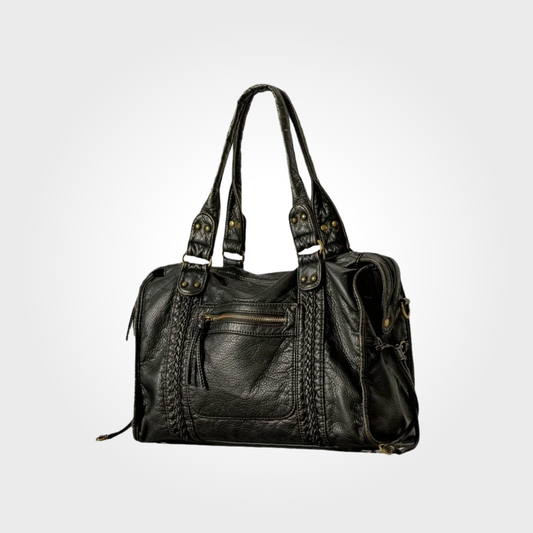 Vintage - Metallic Edge Chic Shoulder Bag