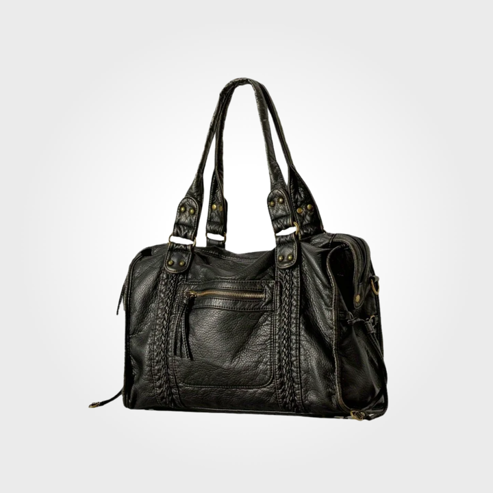 Vintage - Metallic Edge Chic Shoulder Bag