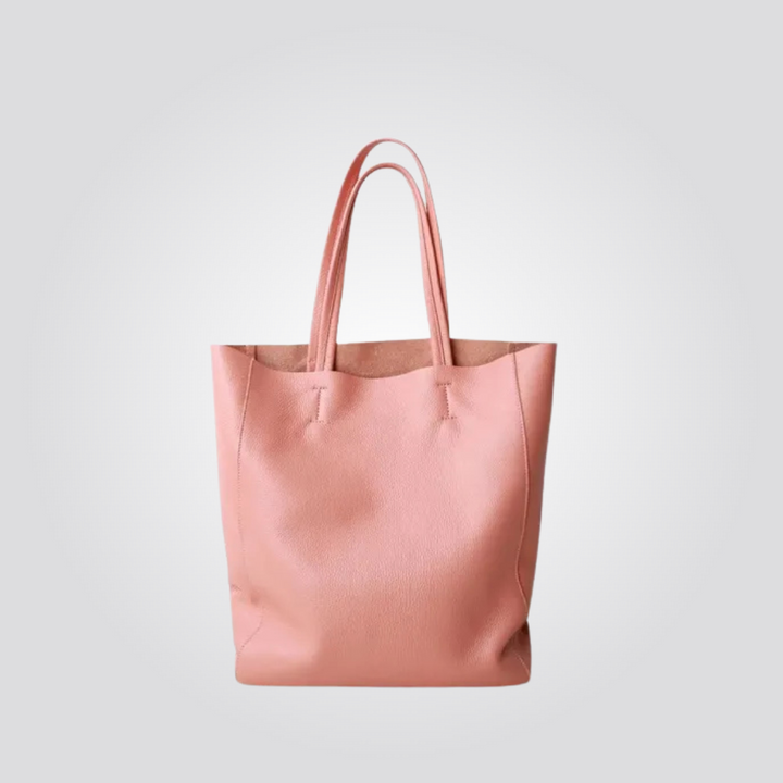 Sindy - Sophisticated Vertical Leather Work Tote