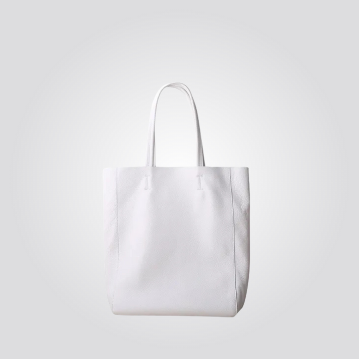 Sindy - Sophisticated Vertical Leather Work Tote