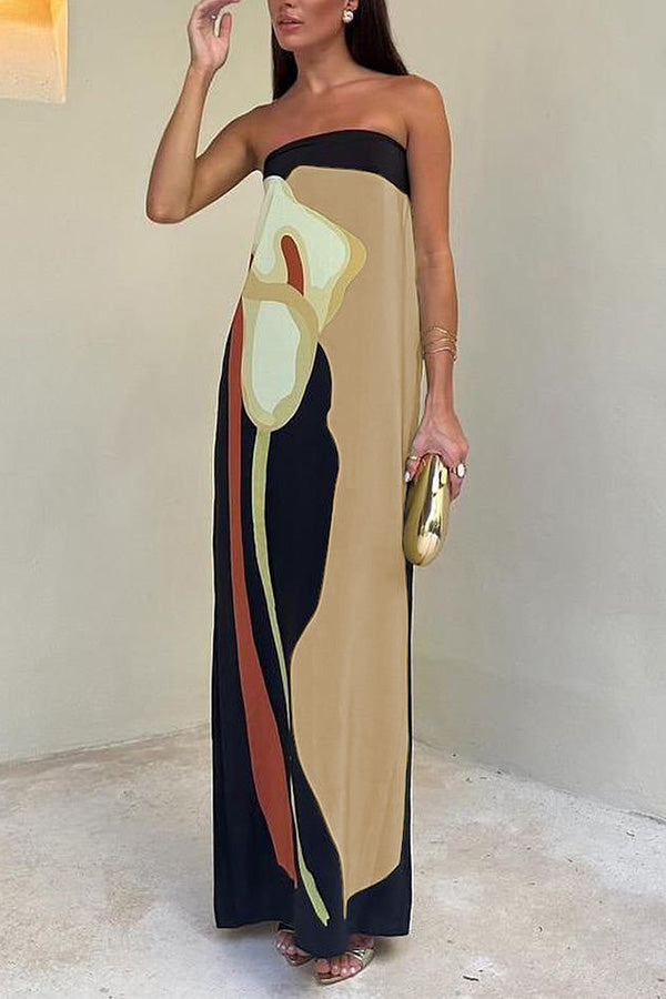 Floral Off-Shoulder Vacation Maxi Dress