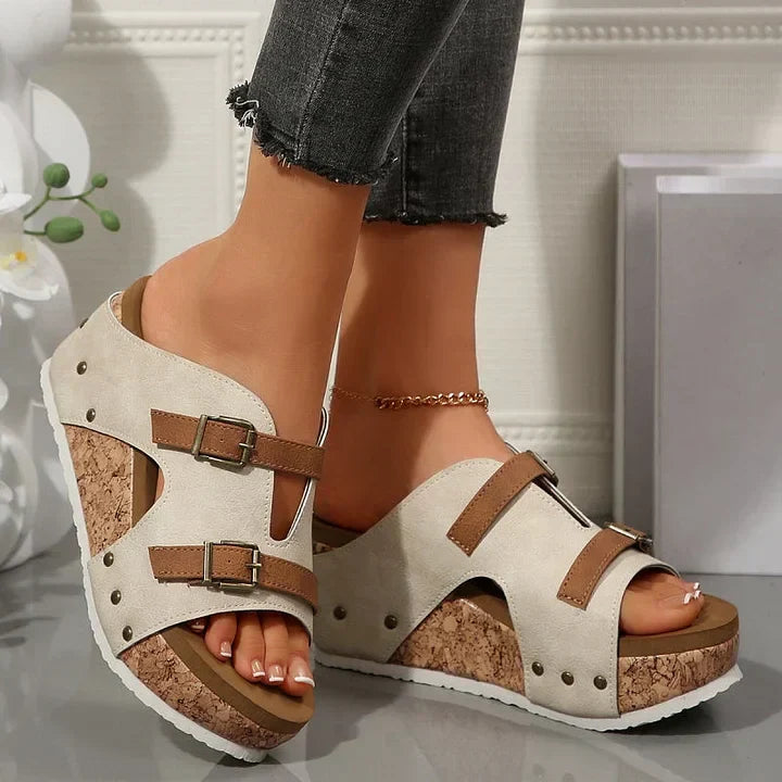 Effortless Cloud-Comfort Support Ortho Wedge Sandals