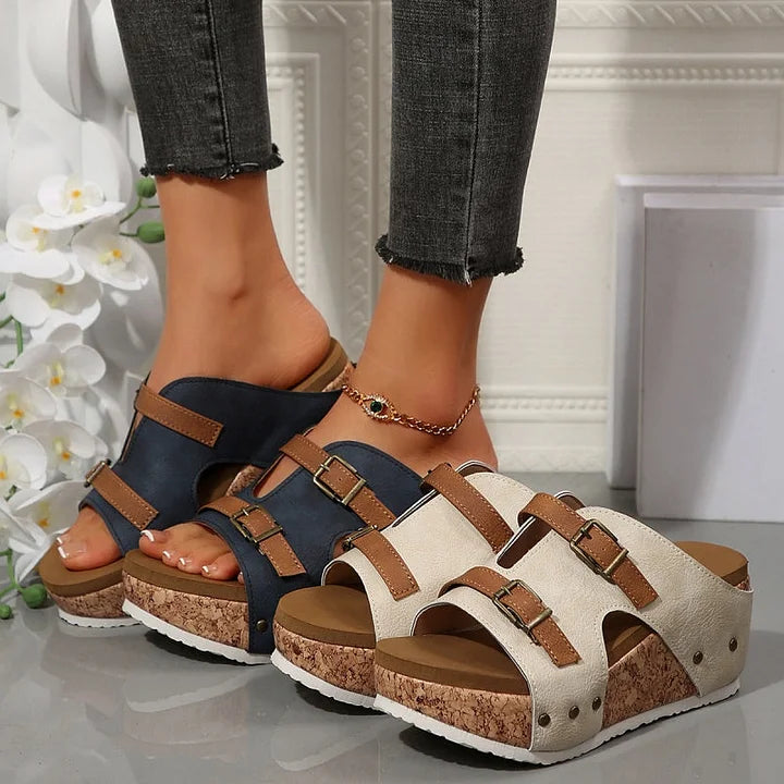 Effortless Cloud-Comfort Support Ortho Wedge Sandals
