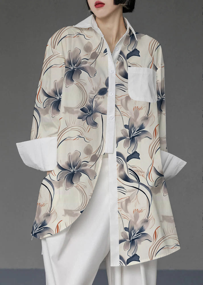 Sculptural Avant-Garde Asymmetrical Cotton Tunic