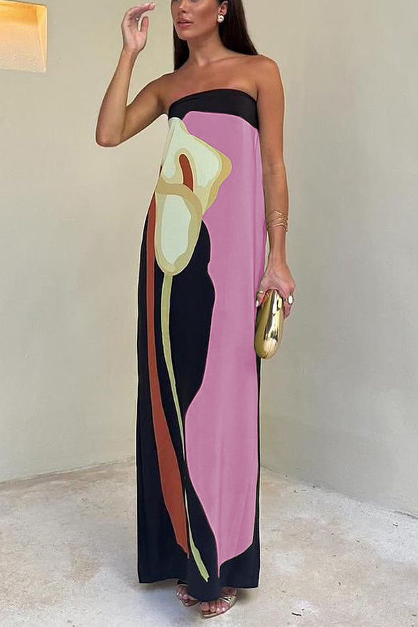 Floral Off-Shoulder Vacation Maxi Dress