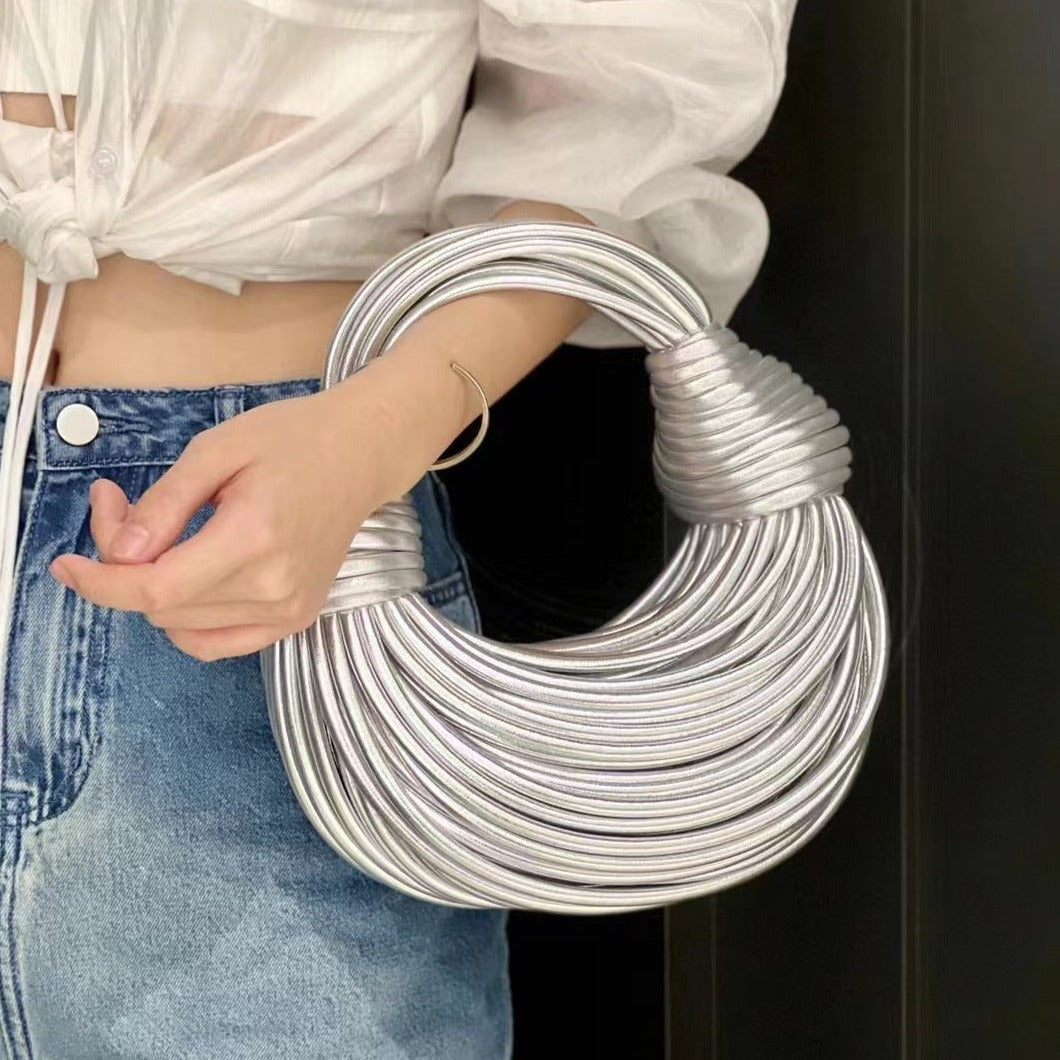Lara - Sleek Sophistication Knotted Handbag