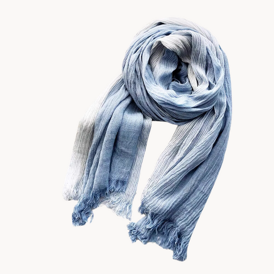 Breezy Coastal Elegance Striped Scarf