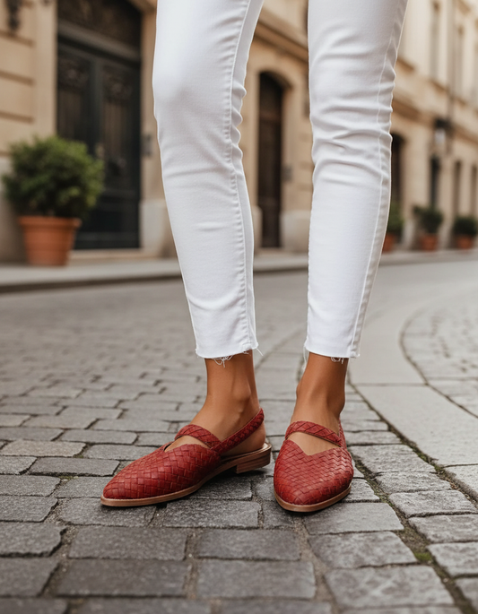 Elena Elegance Toe Slip-On Flats