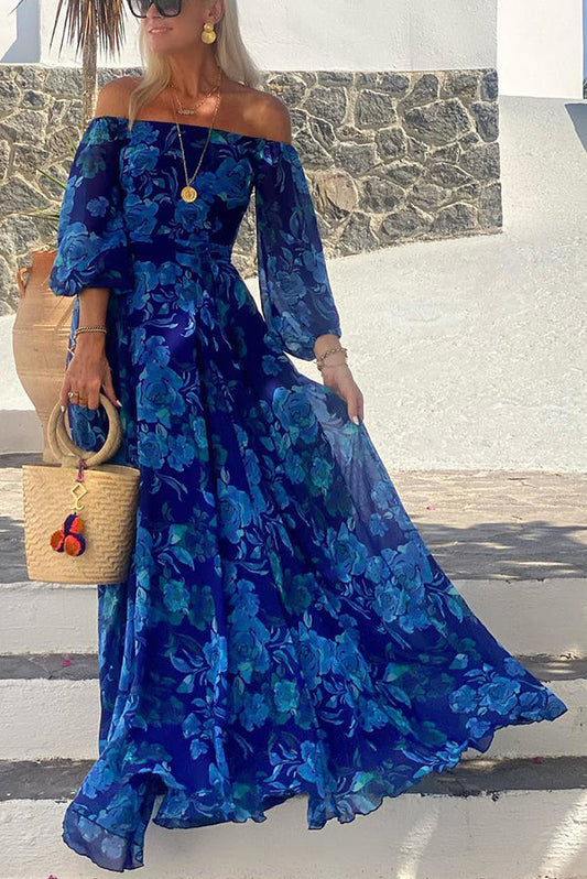 Lana - Breezy Floral Off-Shoulder Maxi Dress