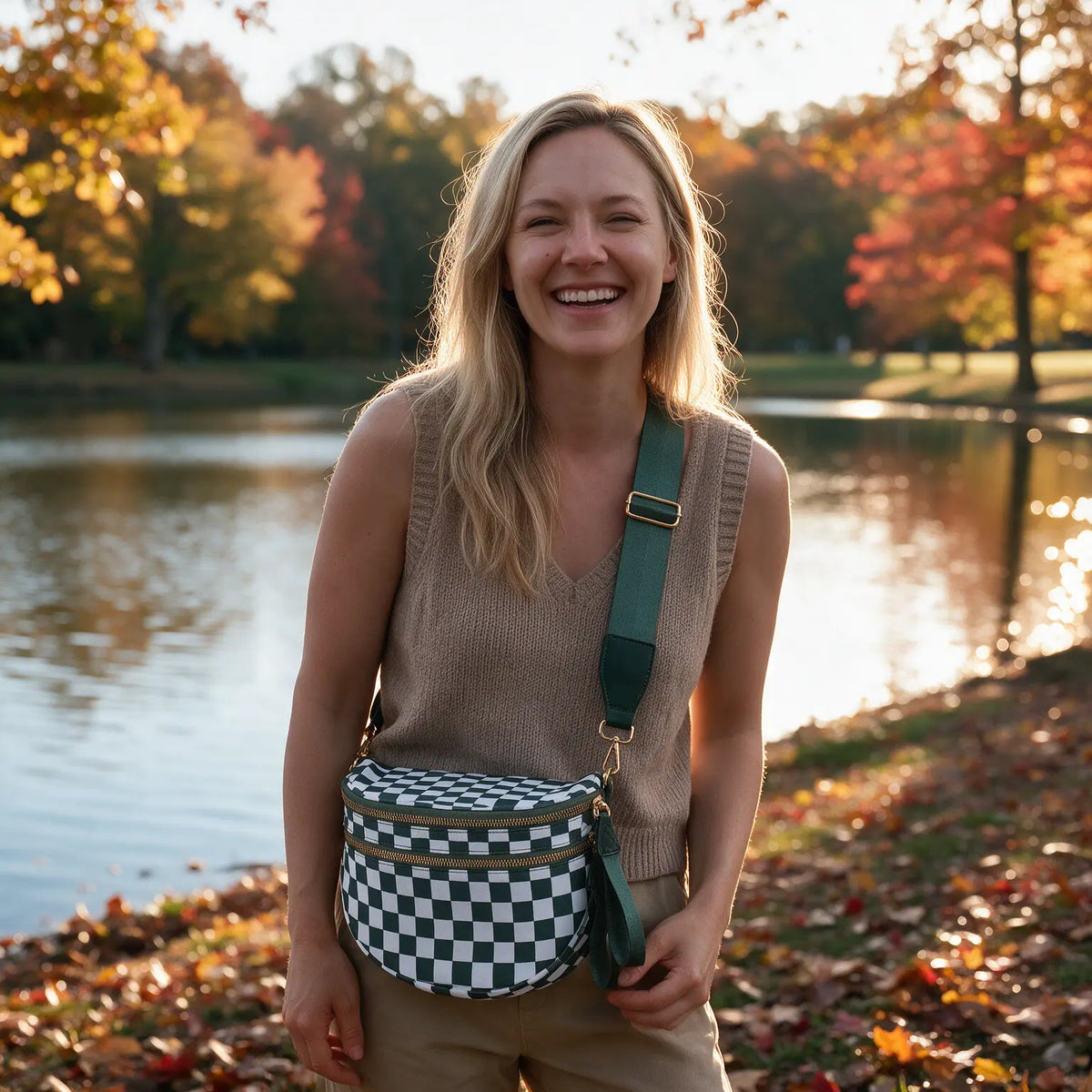 Bomeu-Lumi Bum Bag (Checkered)