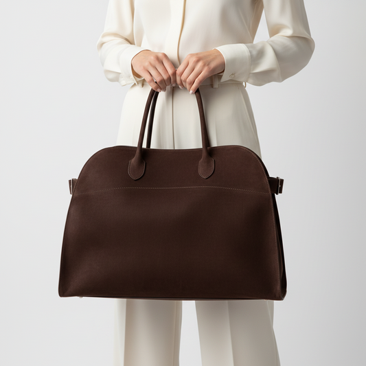 Maren Suede top-handle bag