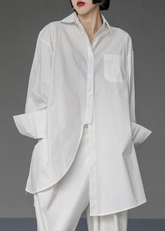 Sculptural Avant-Garde Asymmetrical Cotton Tunic
