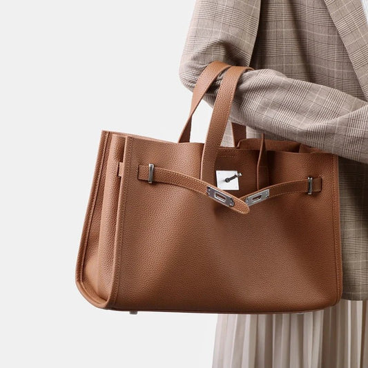 Selena Leather Tote Bag