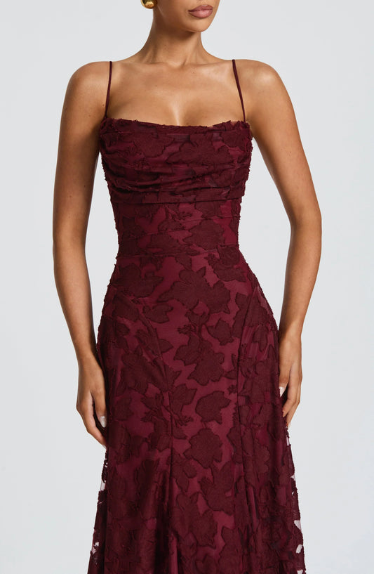Stunning Cherry Red Maxi Dress
