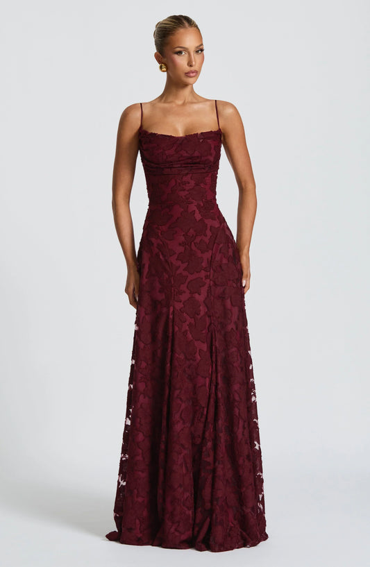 Stunning Cherry Red Maxi Dress