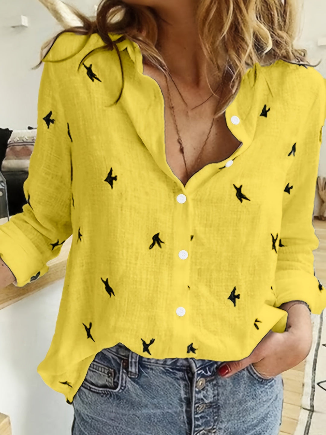 Zenith - Breezy Artisan Printed Button-Front Shirt