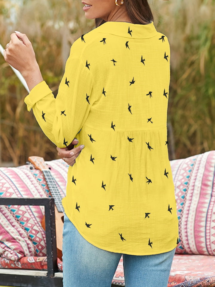 Zenith - Breezy Artisan Printed Button-Front Shirt