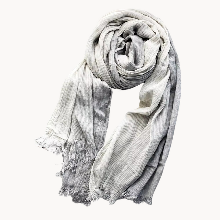 Breezy Coastal Elegance Striped Scarf