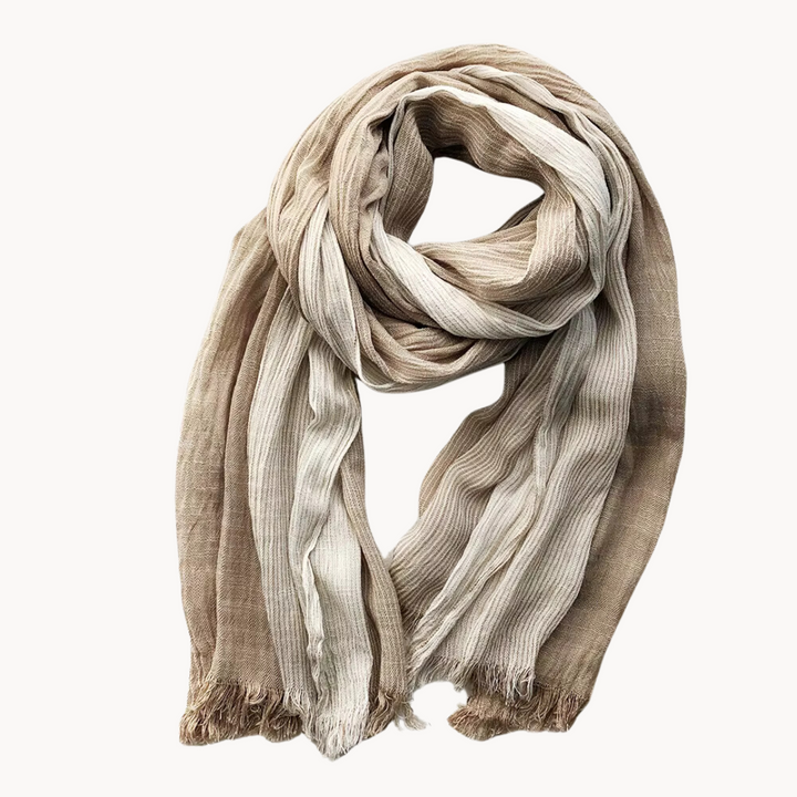 Breezy Coastal Elegance Striped Scarf