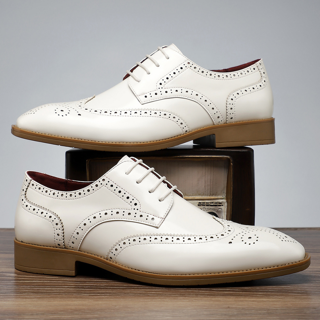 Wingtip Leather Brogue Dress Shoes