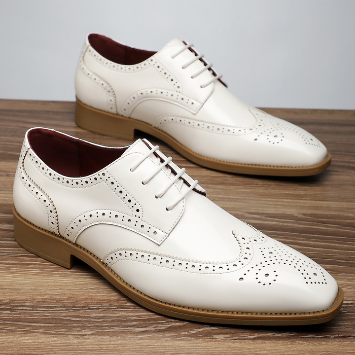 Wingtip Leather Brogue Dress Shoes