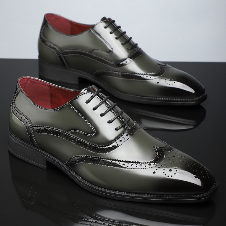 Wingtip Leather Brogue Dress Shoes