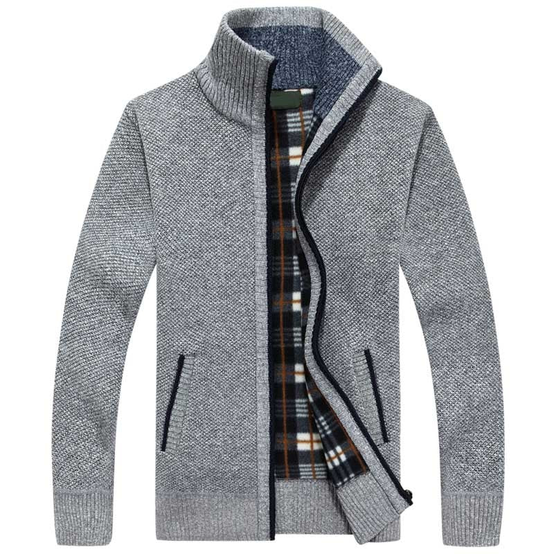 Sammy Premium Thermal Zip-Up Knit Cardigan