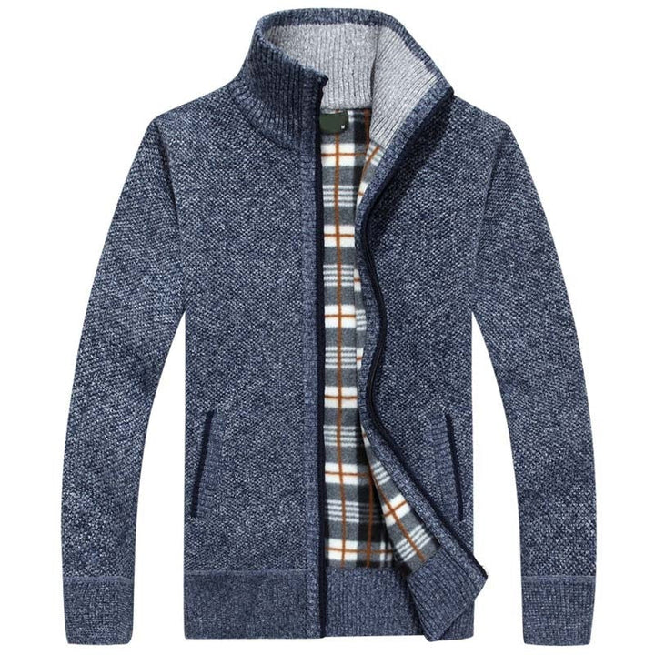 Sammy Premium Thermal Zip-Up Knit Cardigan