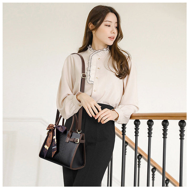 Elena - Timeless Minimalist Leather Handbag