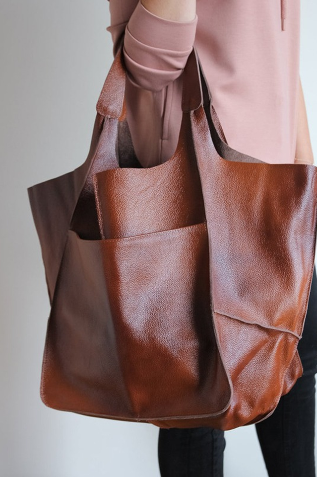 Sofia - Effortless Everyday Leather Tote Bag