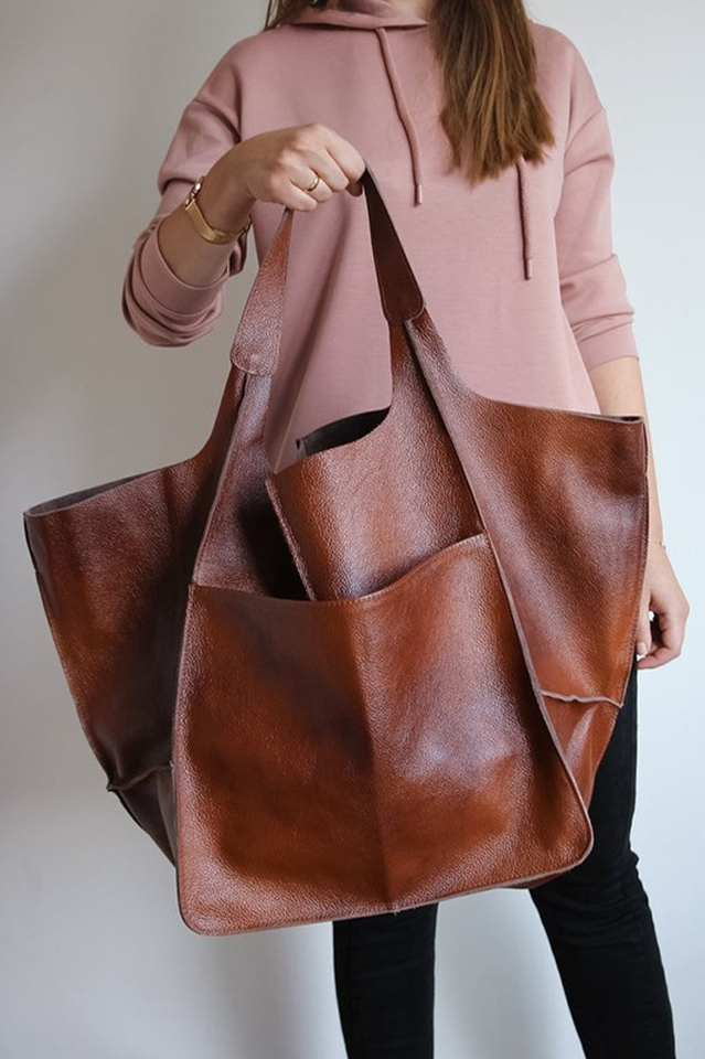 Sofia - Effortless Everyday Leather Tote Bag