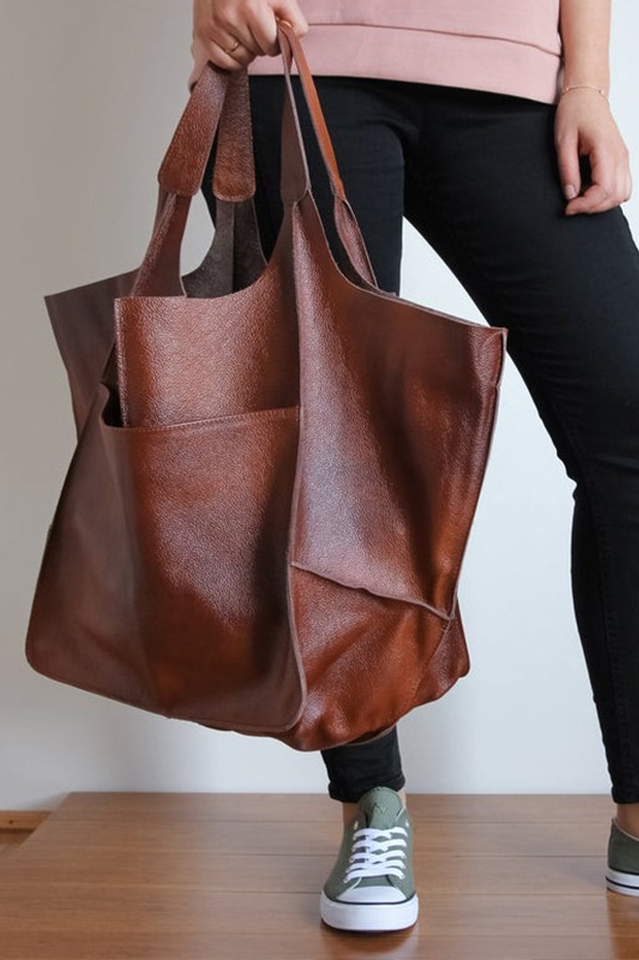 Sofia - Effortless Everyday Leather Tote Bag