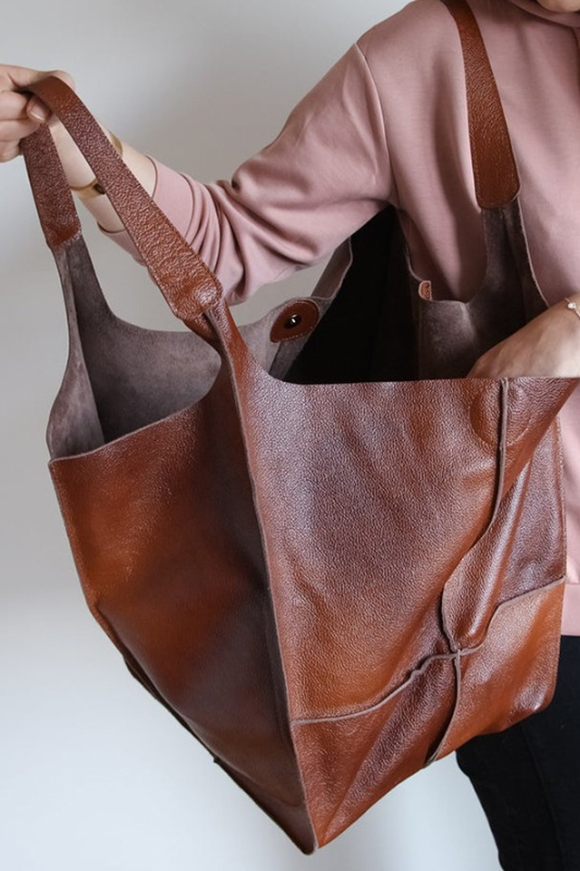 Sofia - Effortless Everyday Leather Tote Bag