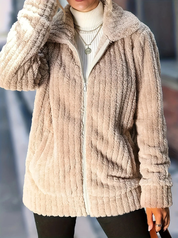 Timeless Sophistication Textured Utility Jacket