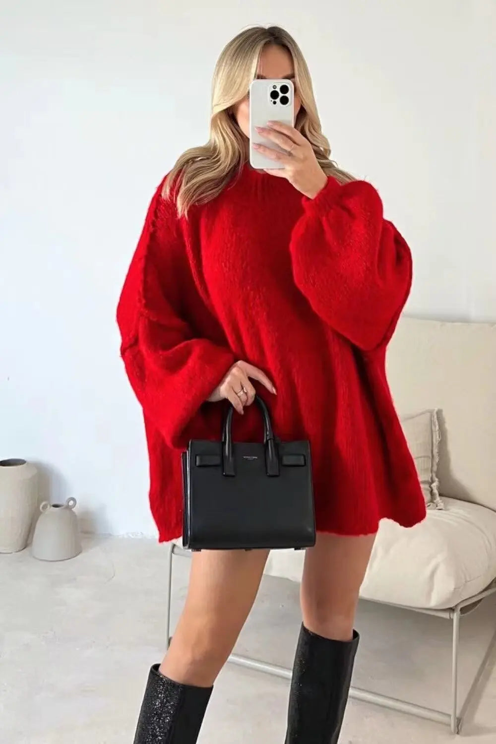 Emberly - Timeless Retro Ribbed Knit Jumper