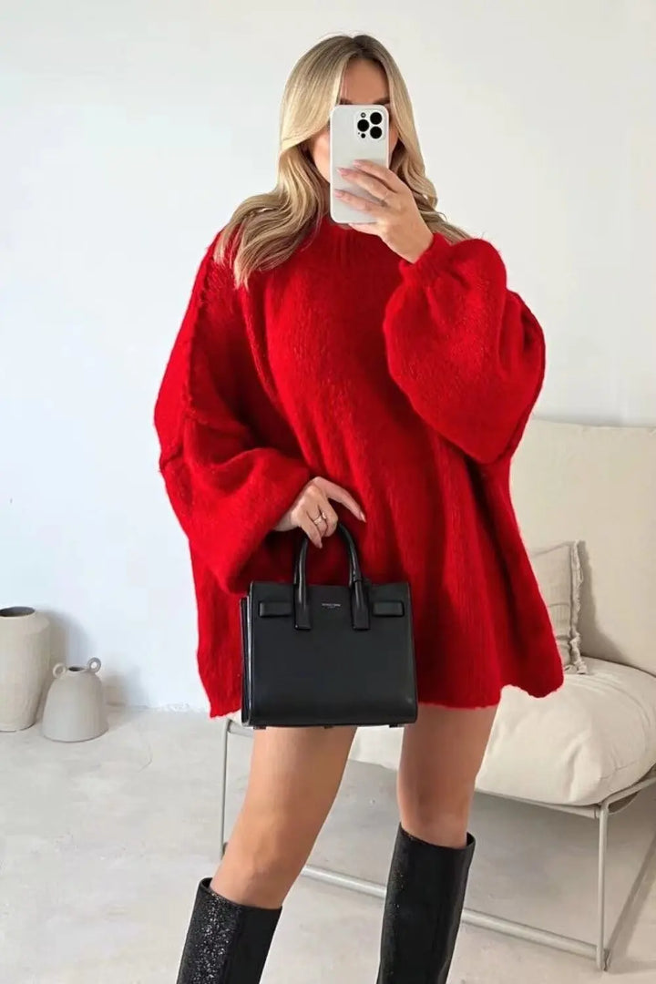 Emberly - Timeless Retro Ribbed Knit Jumper
