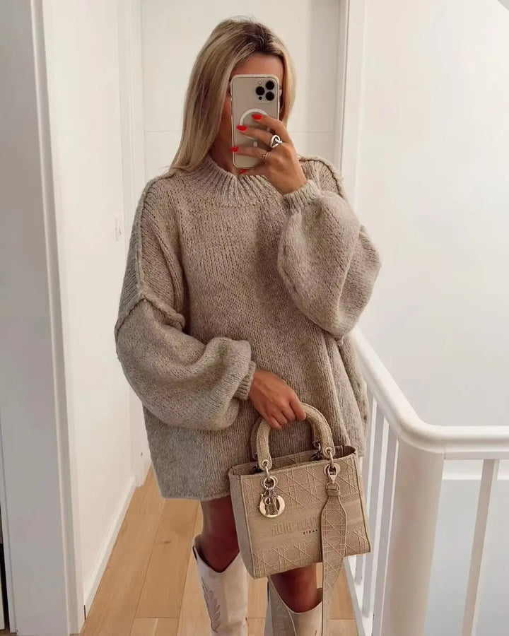 Emberly - Timeless Retro Ribbed Knit Jumper