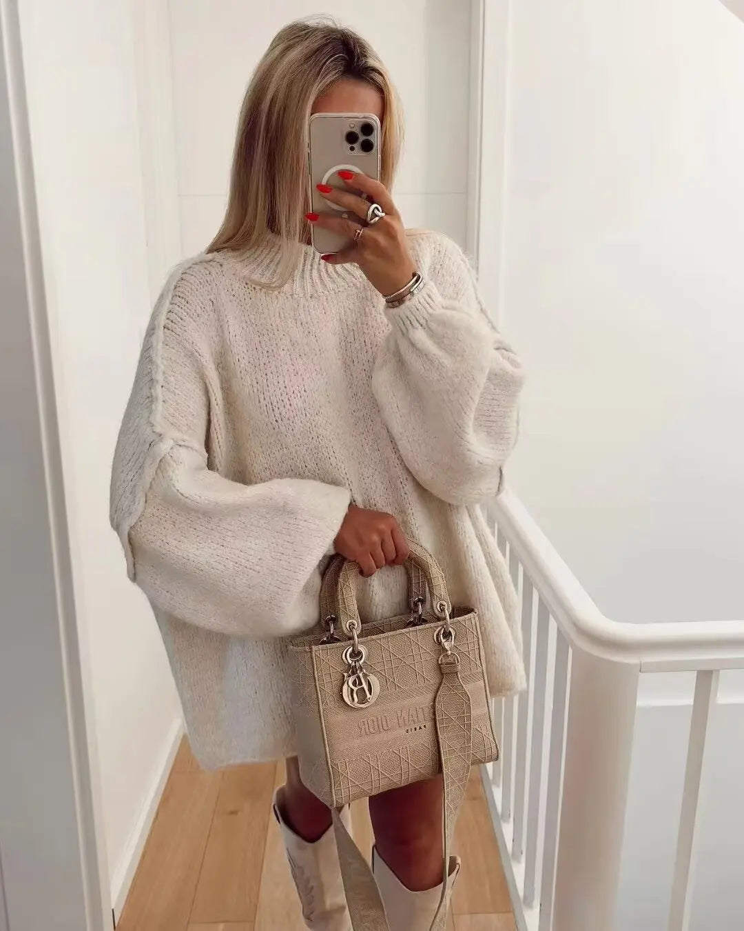 Emberly - Timeless Retro Ribbed Knit Jumper