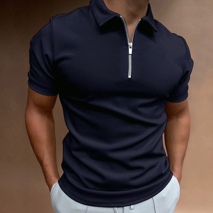 Apex Elite - Sharp & Modern Slim Fit Zipper Polo