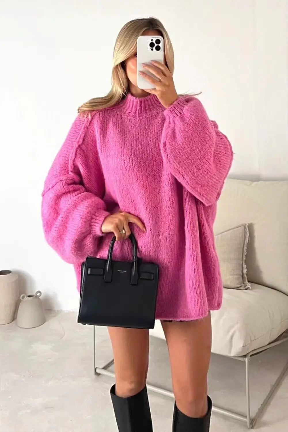 Emberly - Timeless Retro Ribbed Knit Jumper
