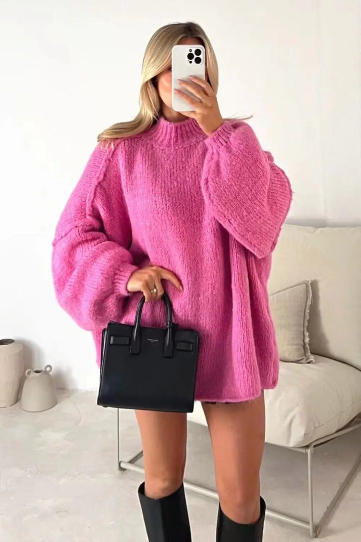 Emberly - Timeless Retro Ribbed Knit Jumper