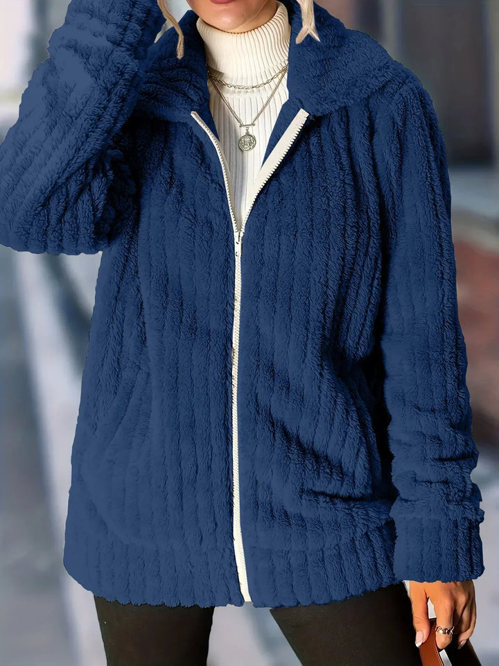 Timeless Sophistication Textured Utility Jacket