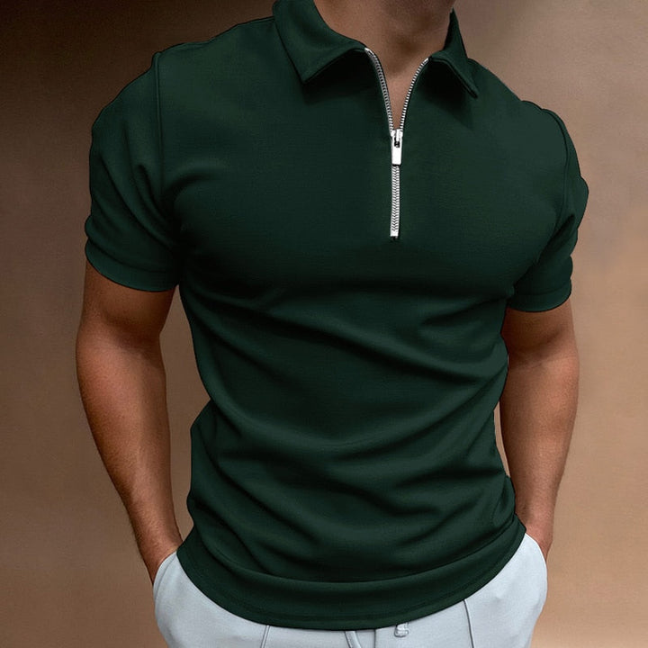 Apex Elite - Sharp & Modern Slim Fit Zipper Polo