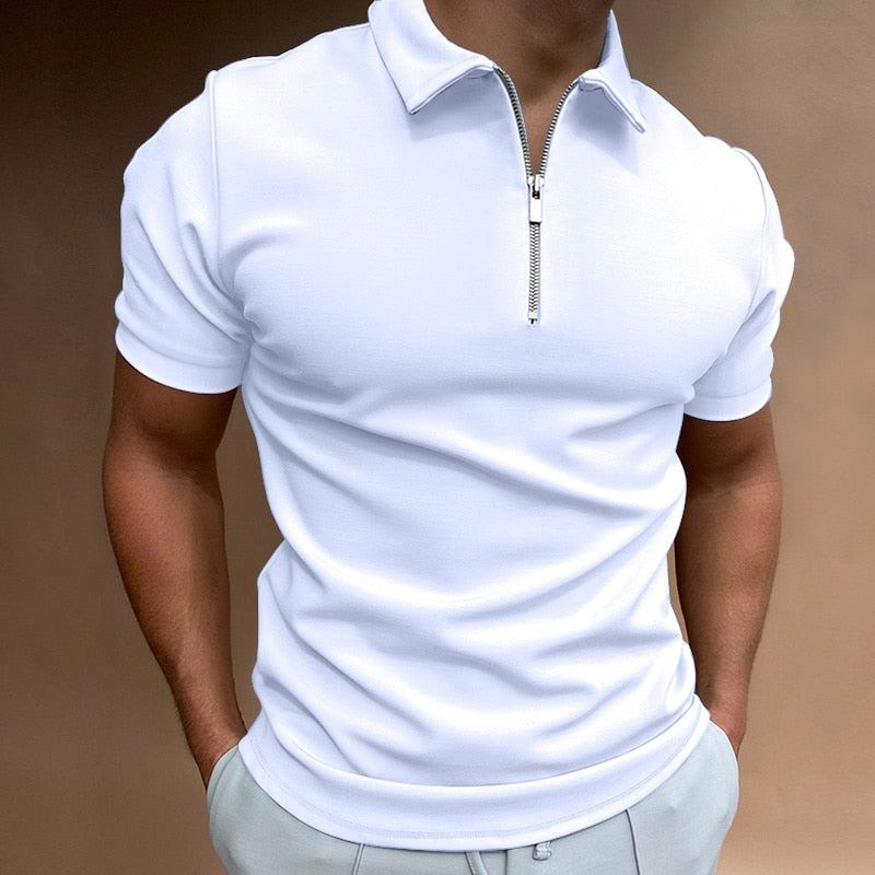 Apex Elite - Sharp & Modern Slim Fit Zipper Polo