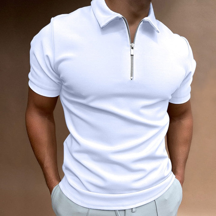 Apex Elite - Sharp & Modern Slim Fit Zipper Polo