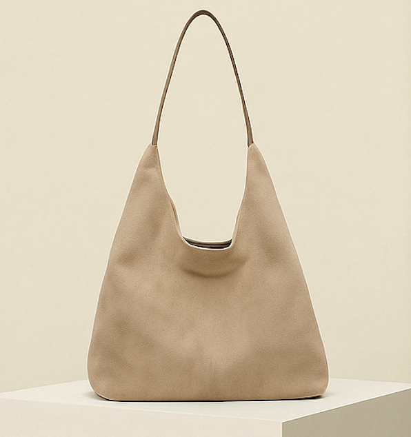 Hazel - Effortless Quiet Luxury Vegan Suede Tote